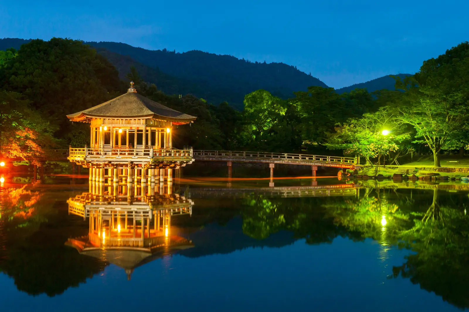 Horizontal Building Gazebo Hill Landscape Free Stock Photo