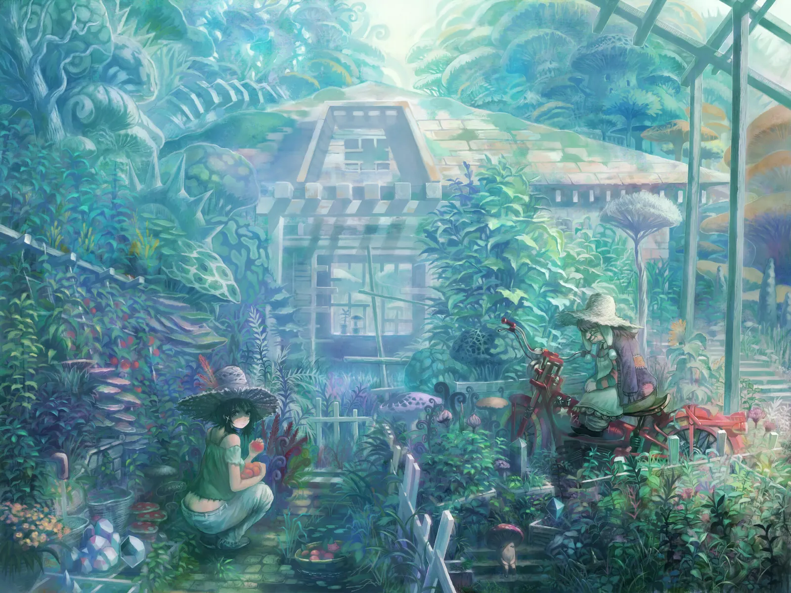 Horizontal Painting Foliage Toy Botanical Free Stock Photo