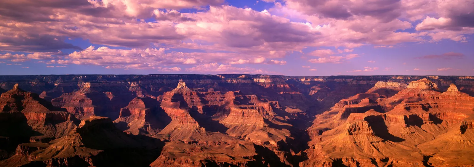 Horizontal Blue Sky Canyon Cloudy Landscape Free Stock Photo