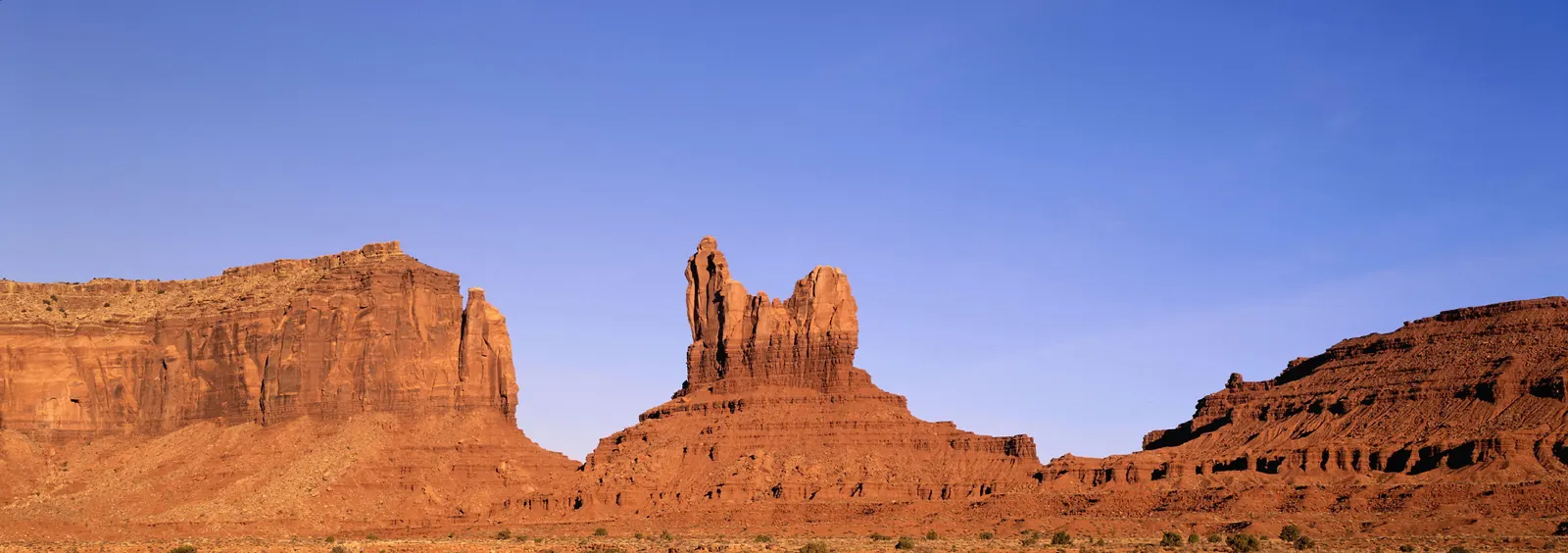 Horizontal Blue Sky Rocks Cliff Landscape Free Stock Photo