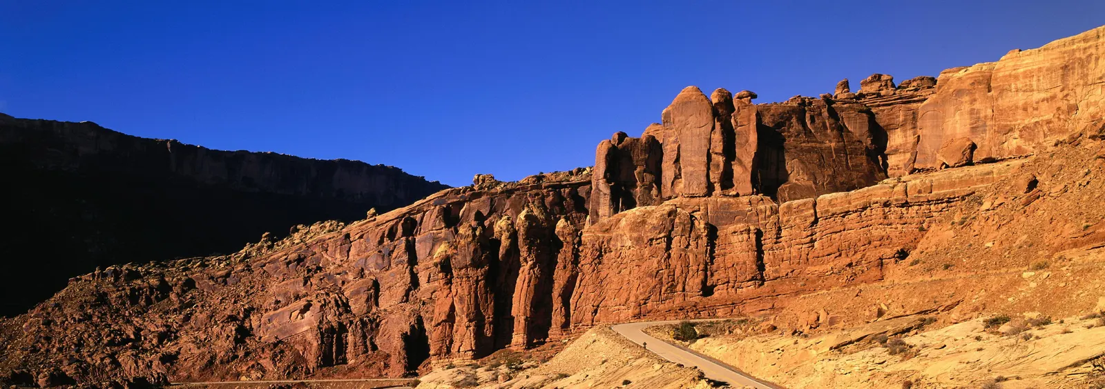 Horizontal Blue Sky Rocks Cliff Landscape Free Stock Photo 2