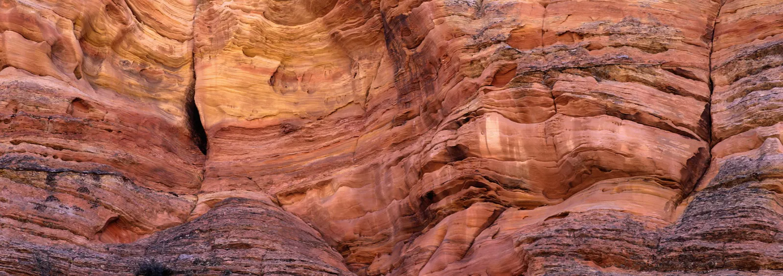 Horizontal Rocks Canyon Cave Landscape Free Stock Photo