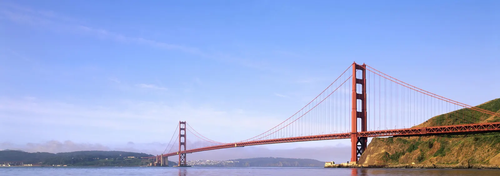 Horizontal Blue Sky Bridge Cloudy Landscape Free Stock Photo