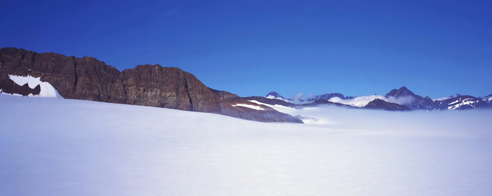 Horizontal Blue Sky Frozen Liquid Landscape Free Stock Photo 2