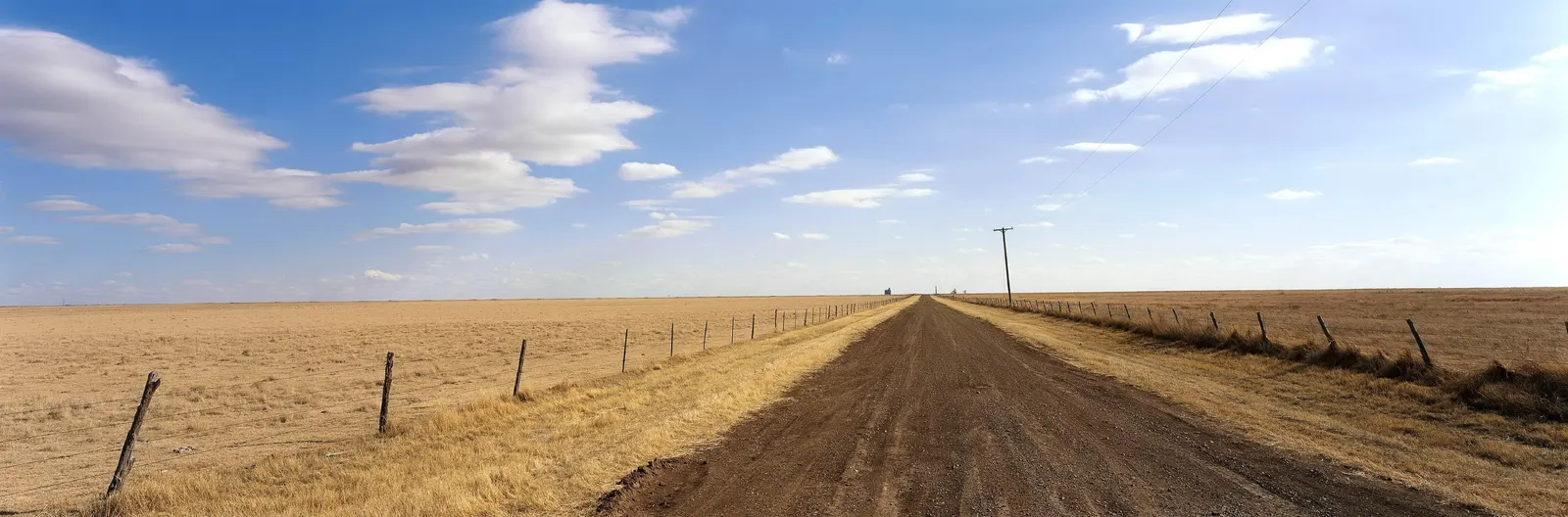 Horizontal Dirt Road Blue Sky Cloudy Landscape Free Stock Photo 2