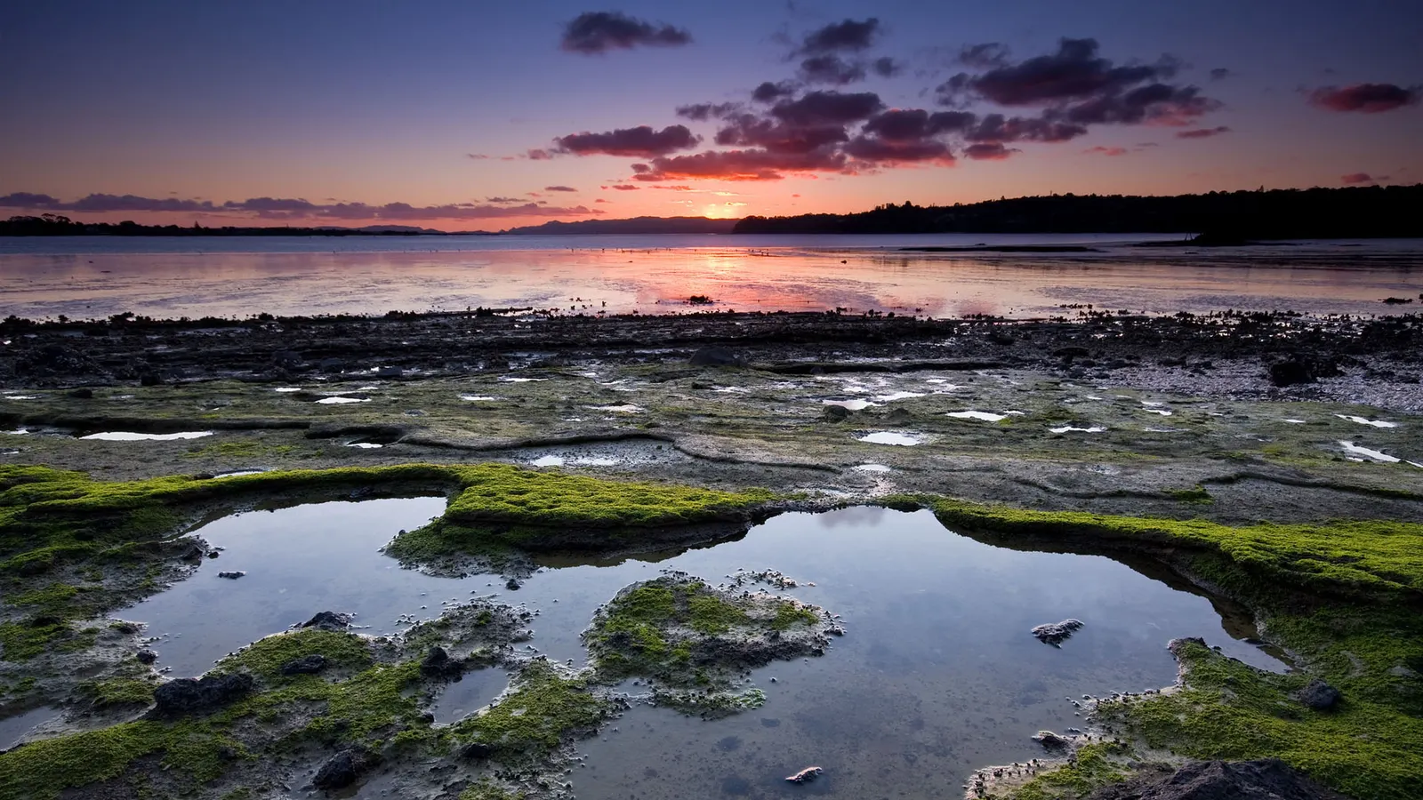 Horizontal Sunset Sunrise Blue Sky Cloudy Landscape Free Stock Photo 4