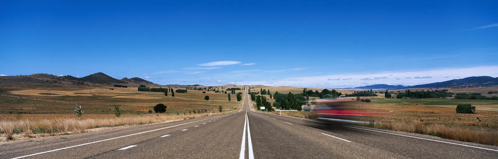 Horizontal Blue Sky Road Other Hill Landscape Free Stock Photo