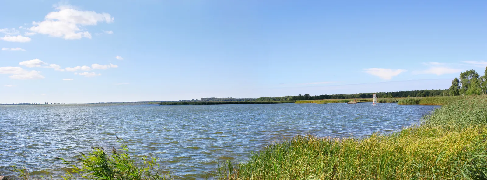 Horizontal Blue Sky Water Body Cloudy Landscape Free Stock Photo 9
