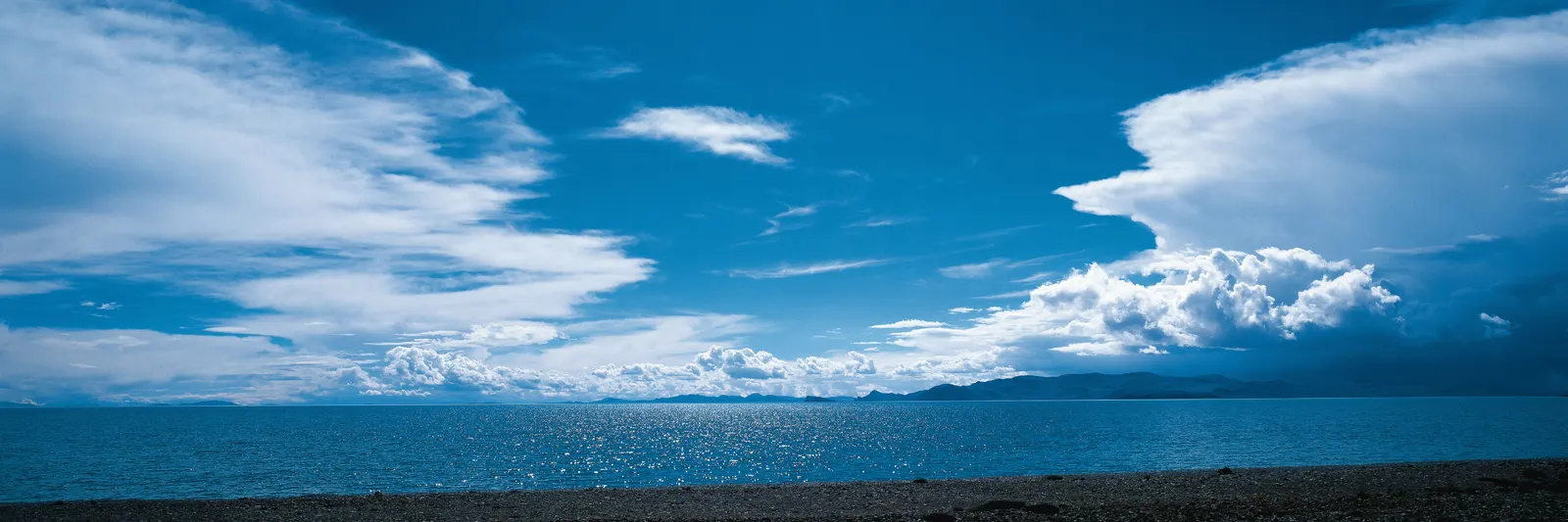 Horizontal Blue Sky Water Body Cloudy Landscape Free Stock Photo 11