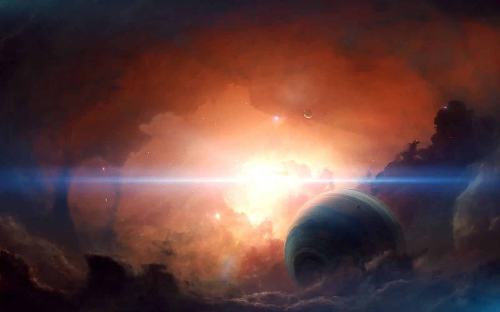 Horizontal Celestial Body Other Daytime Sun Landscape Free Stock Photo