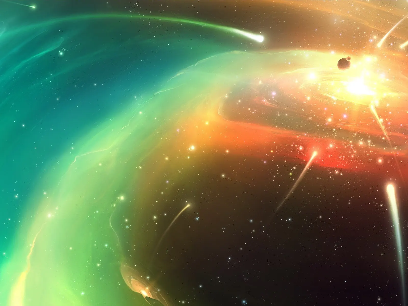 Horizontal Night Sky Aurora Daytime Landscape Free Stock Photo 2
