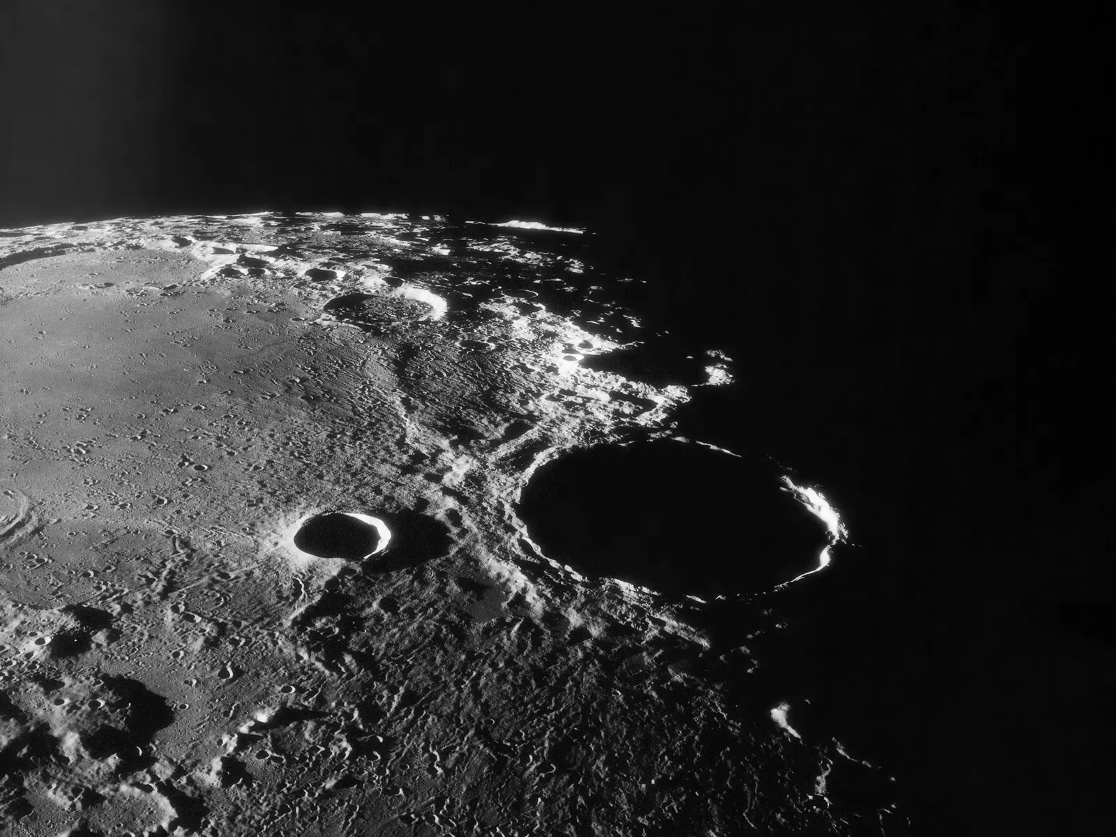 Horizontal Night Sky Celestial Body Moon Landscape Free Stock Photo 4