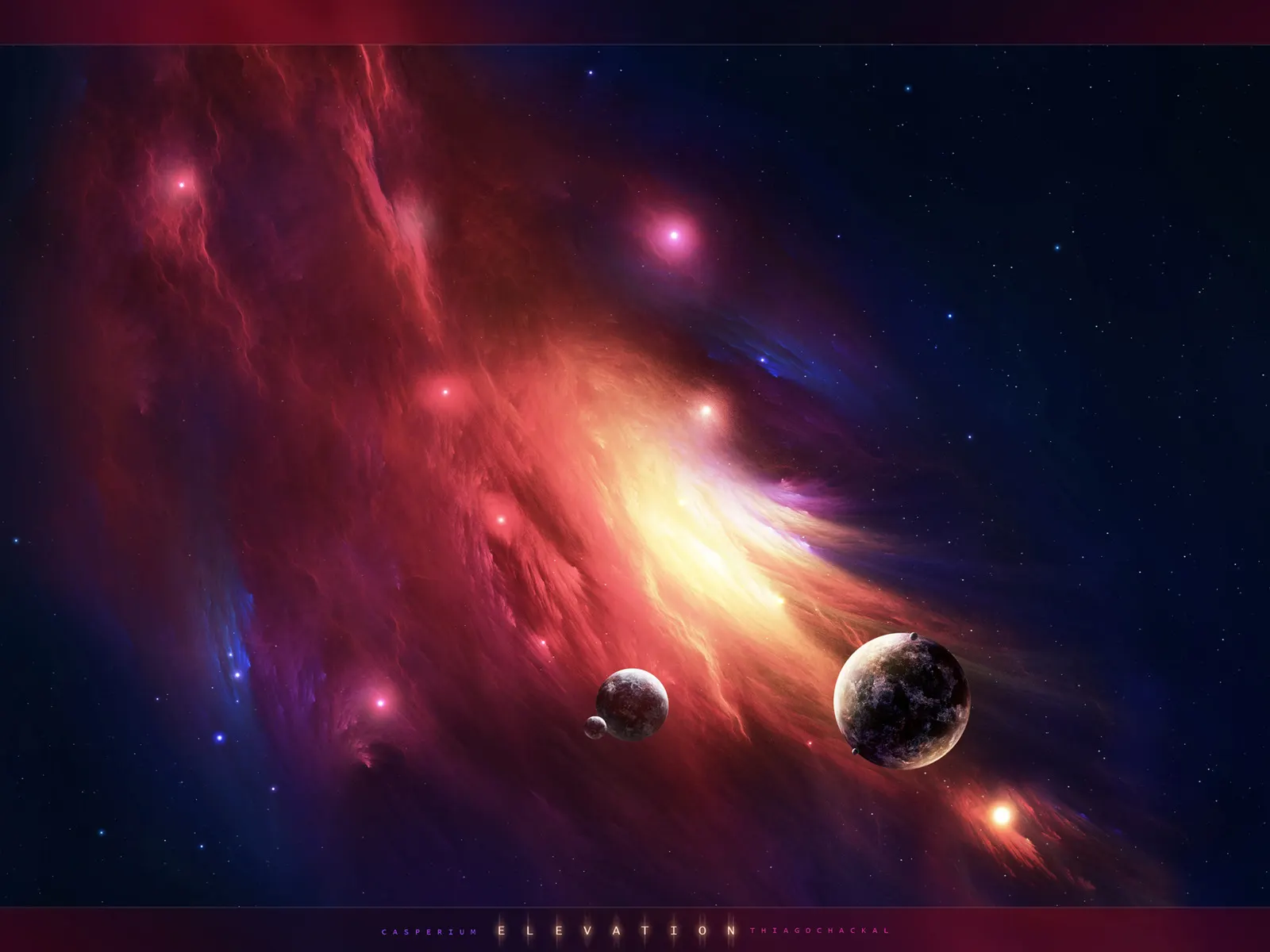 Horizontal Celestial Body Other Night Sky Disco Ball Landscape Free Stock Photo