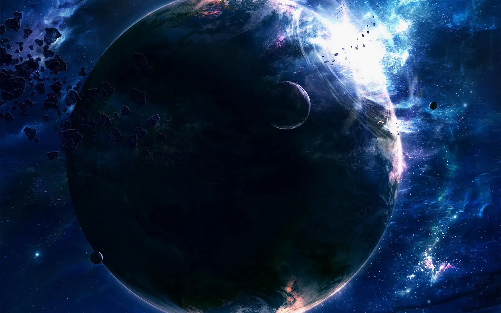 Horizontal Celestial Body Other Night Sky Liquid Landscape Free Stock Photo 4
