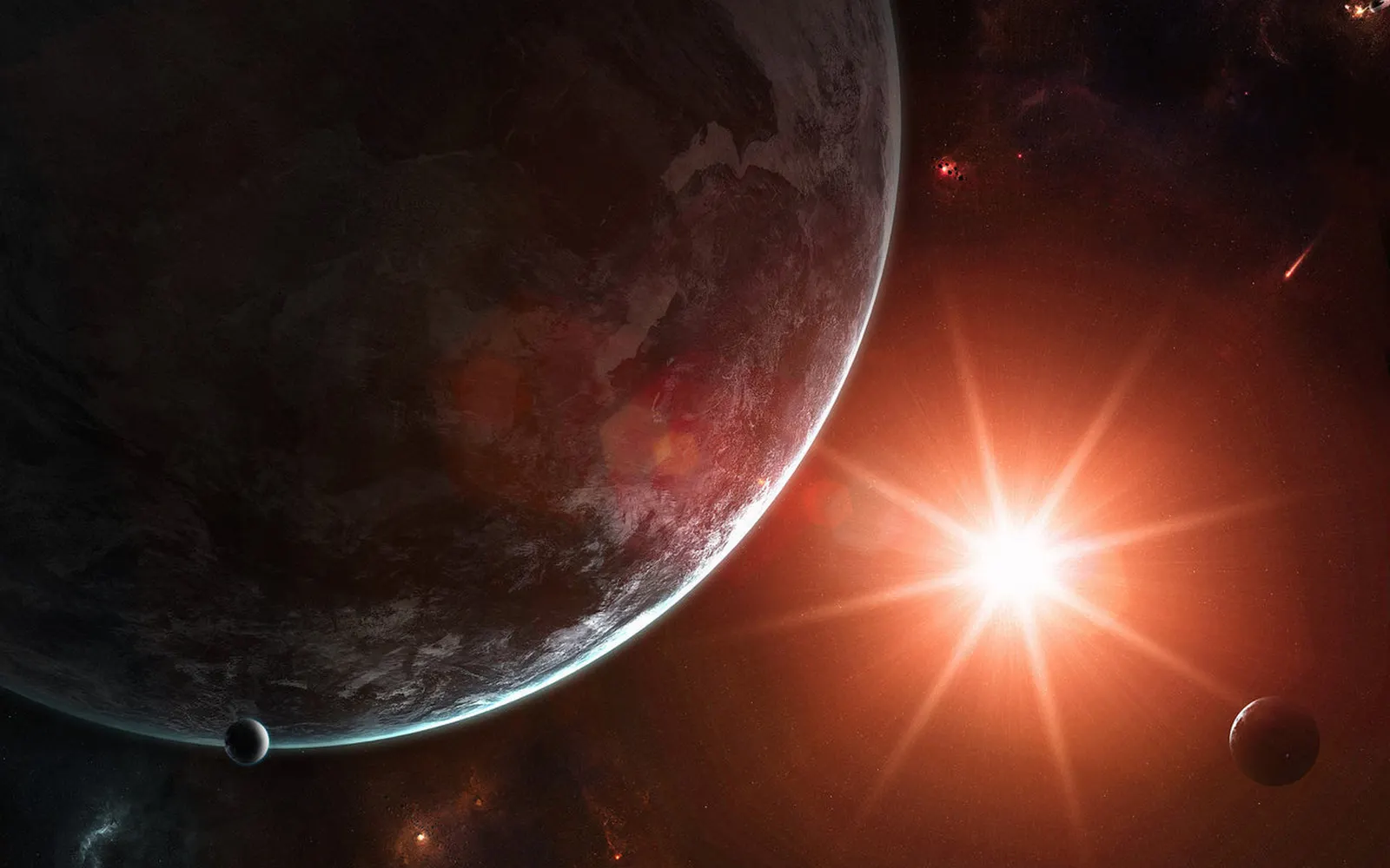 Horizontal Celestial Body Other Night Sky Daytime Landscape Free Stock Photo 3
