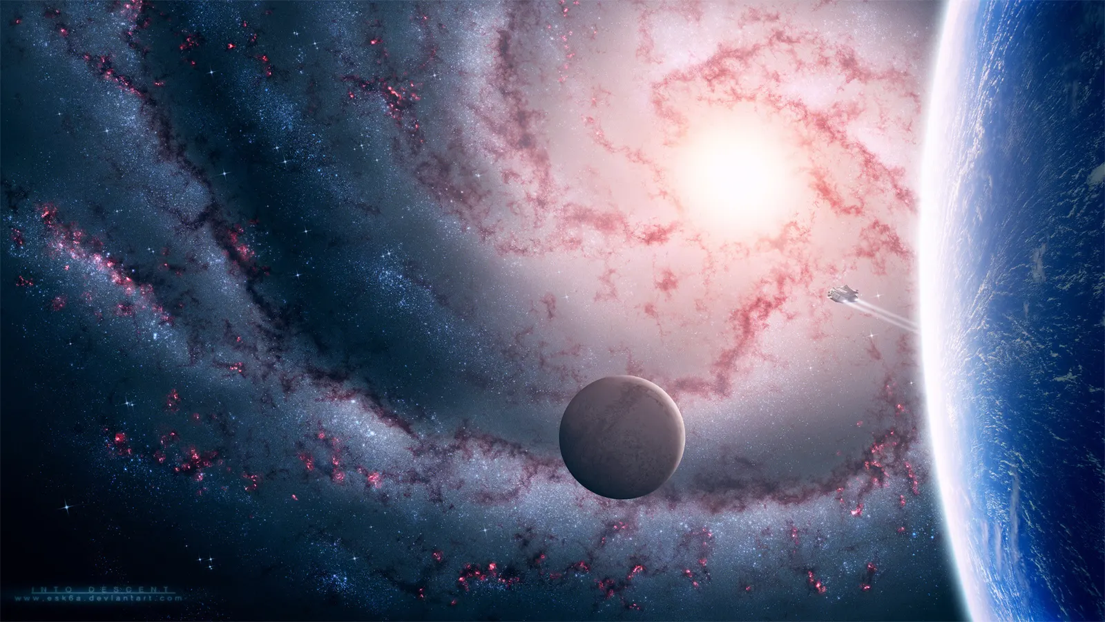 Horizontal Celestial Body Other Night Sky Raw Glass Landscape Free Stock Photo