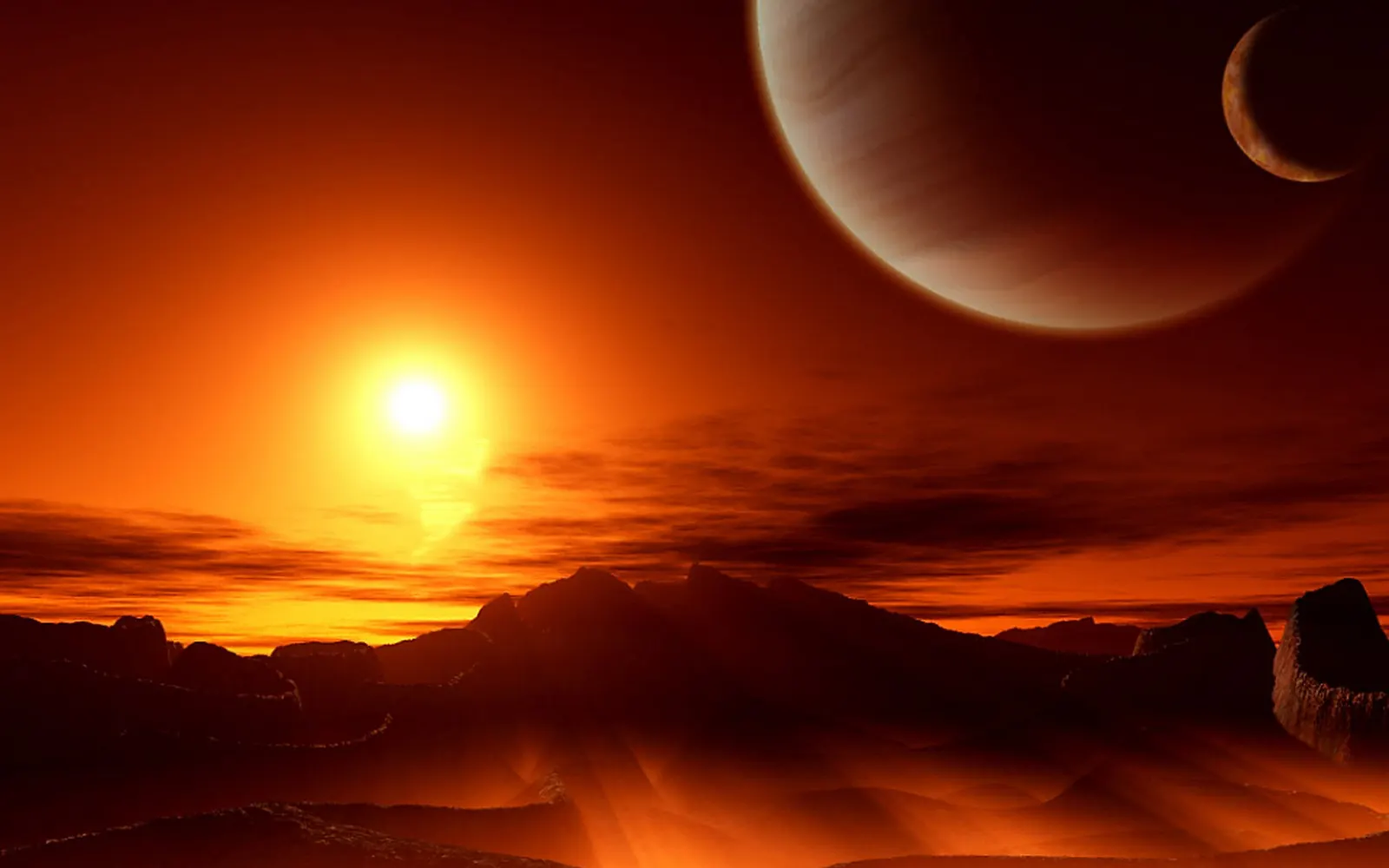 Horizontal Sunset Sunrise Daytime Sun Landscape Free Stock Photo 3