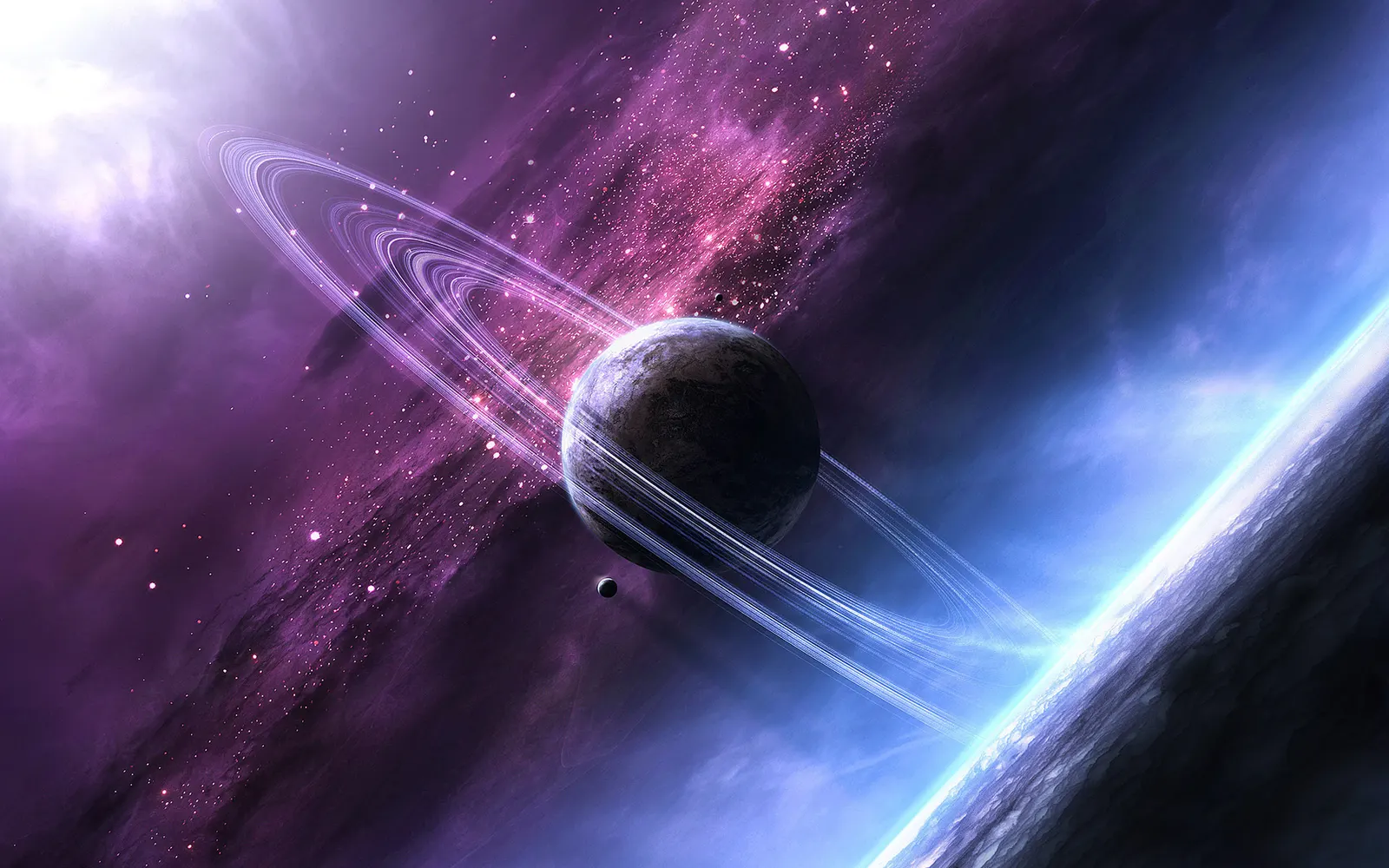 Horizontal Celestial Body Other Disco Ball Night Sky Landscape Free Stock Photo 3