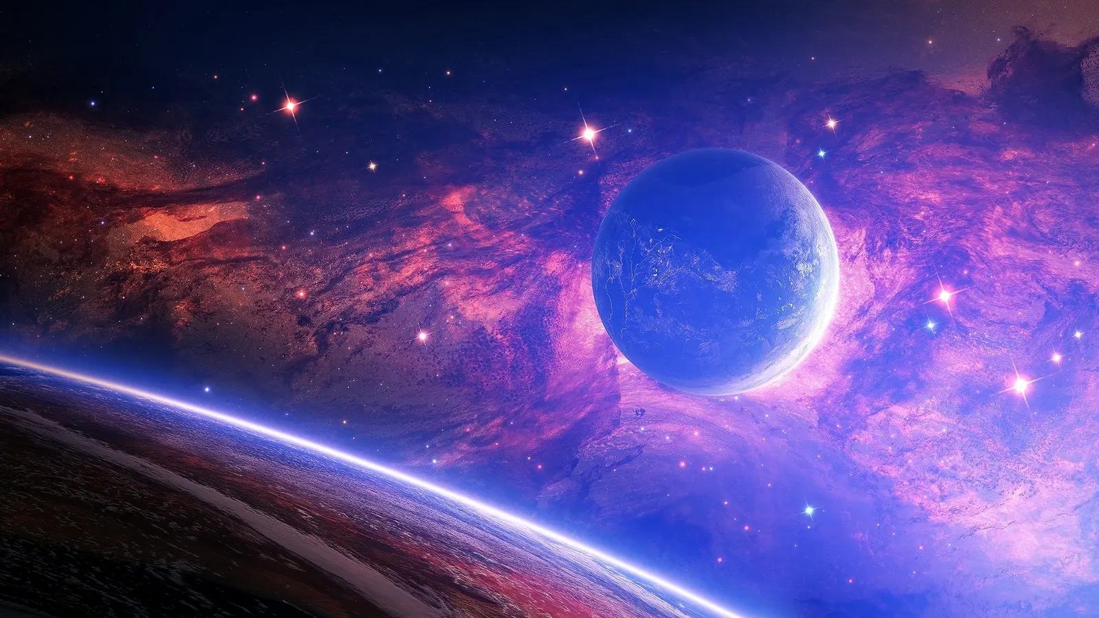 Horizontal Celestial Body Other Night Sky Raw Glass Landscape Free Stock Photo 2