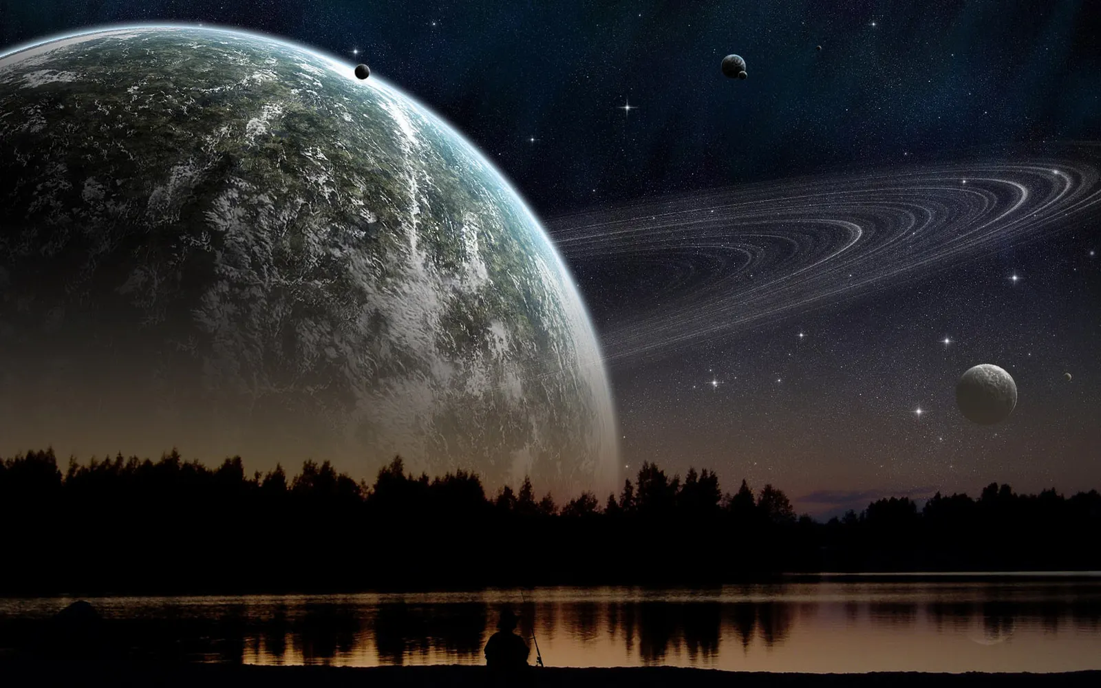 Horizontal Celestial Body Other Night Sky Moon Landscape Free Stock Photo 169