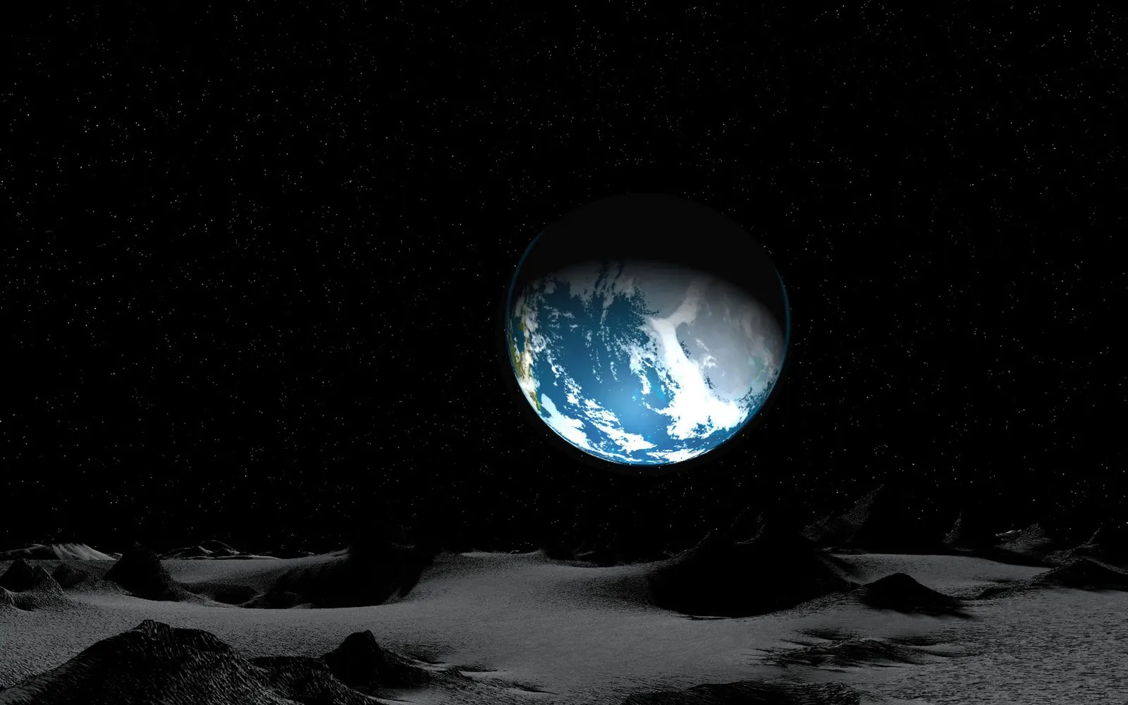 Horizontal Celestial Body Night Sky Moon Landscape Free Stock Photo 21