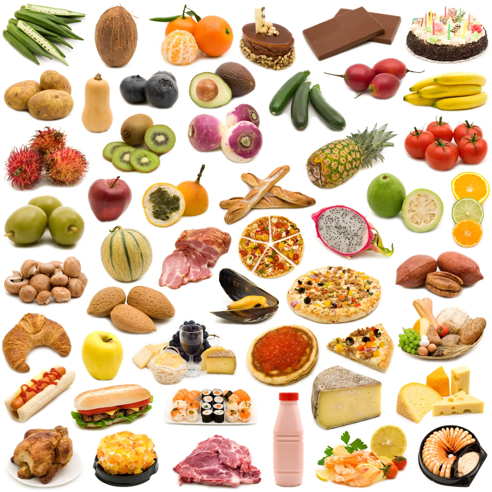 Square Banana Kiwi Apple Food and Drink Free Stock Photo