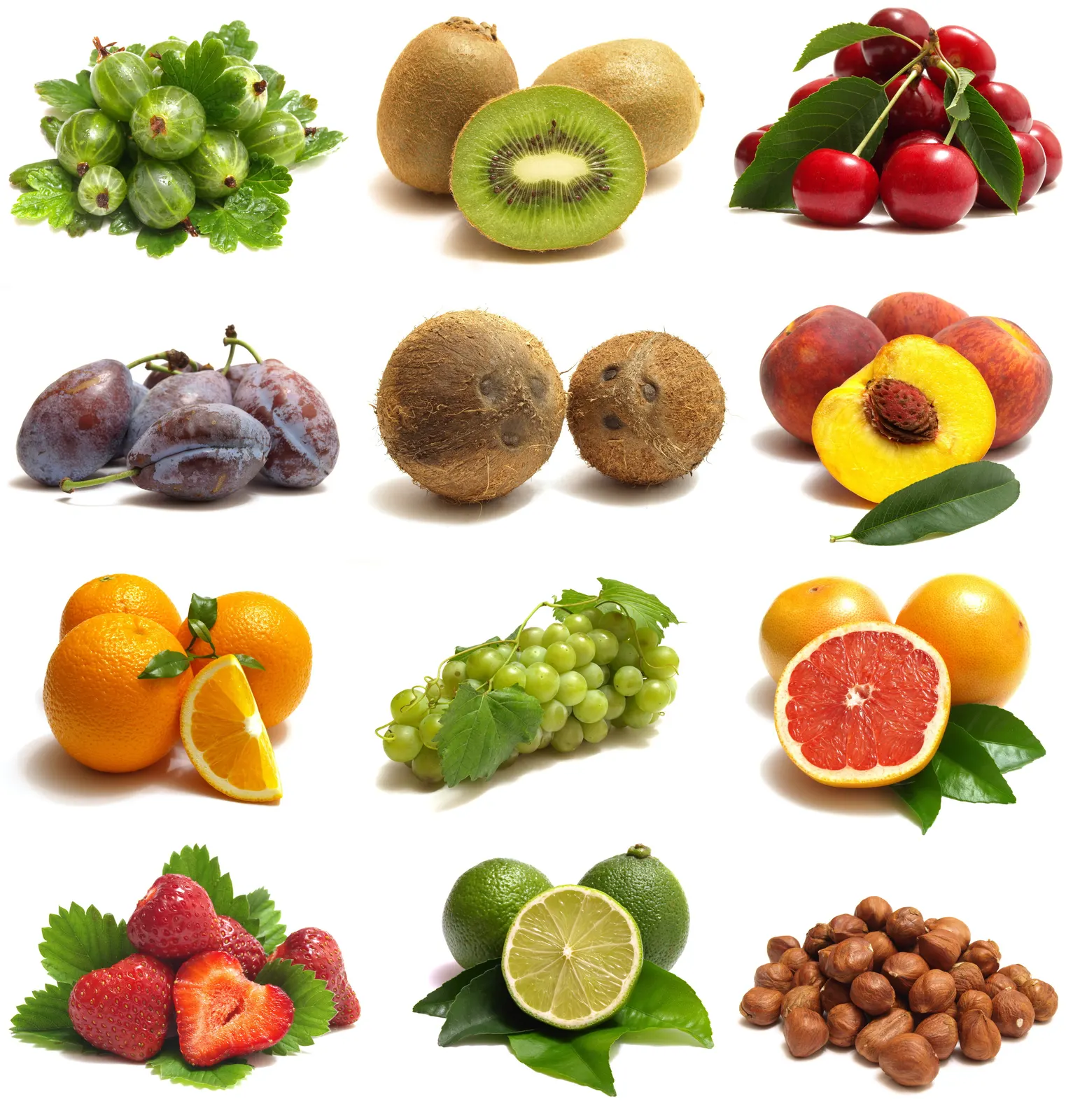Square Citrus Fruit Kiwi Grape Food and Drink Free Stock Photo