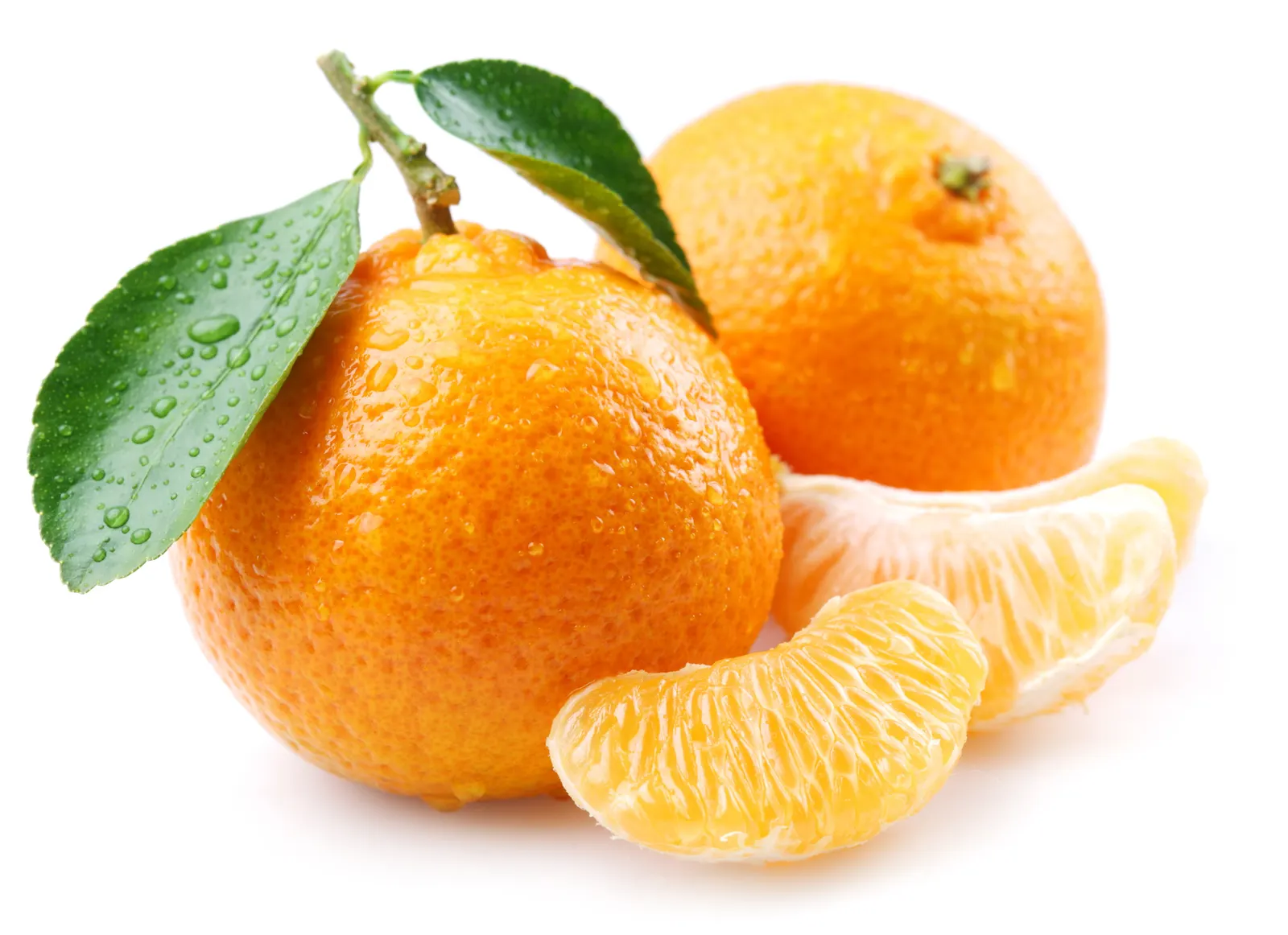 Horizontal Citrus Fruit Mandarine Foliage Food and Drink Free Stock Photo
