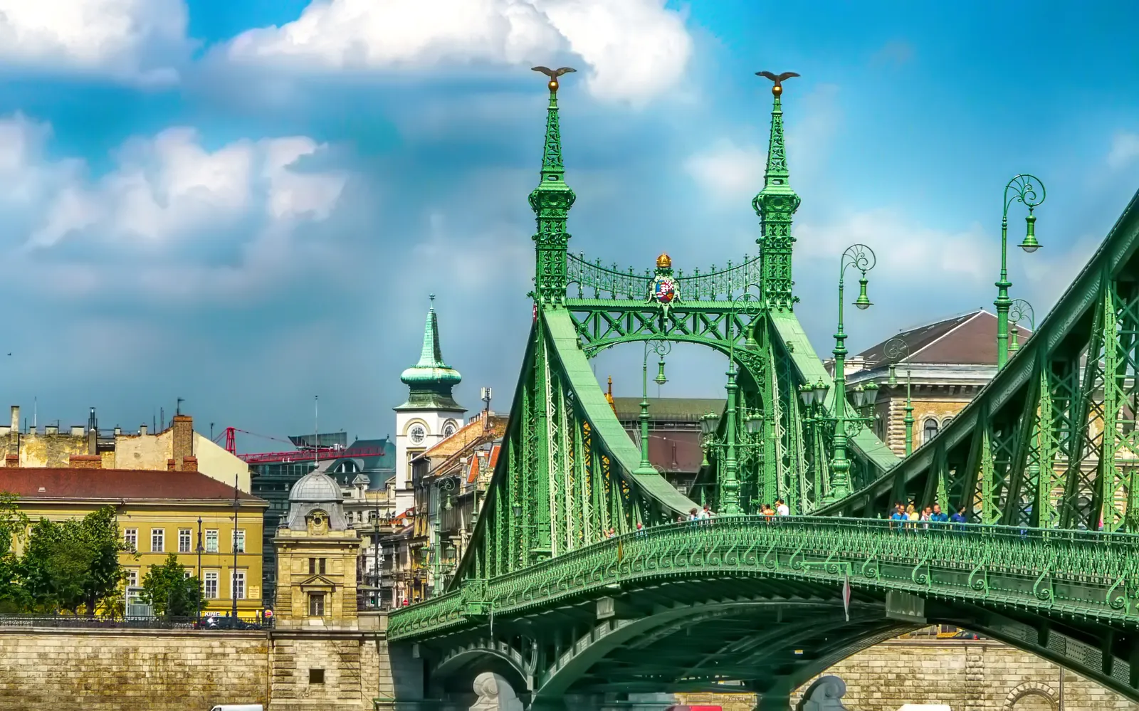 Horizontal Blue Sky Bridge Cloudy Landscape Free Stock Photo 5