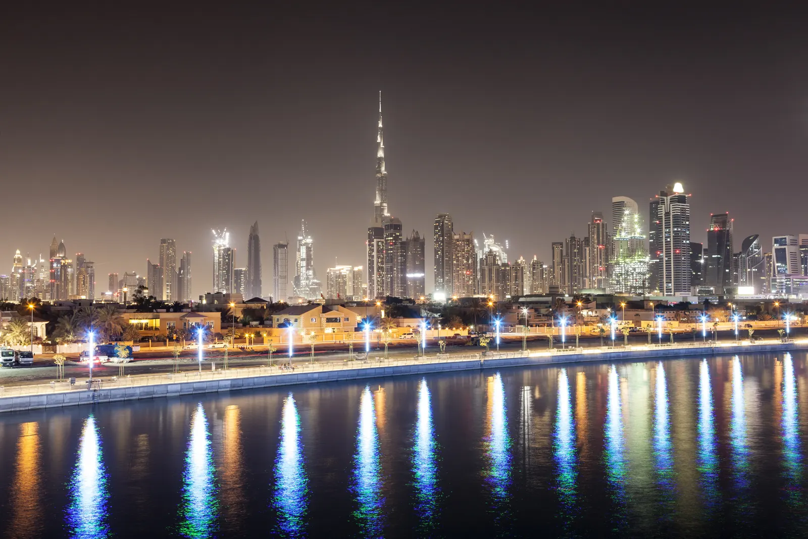 Horizontal Night Sky Building Cityscape Landscape Free Stock Photo 5