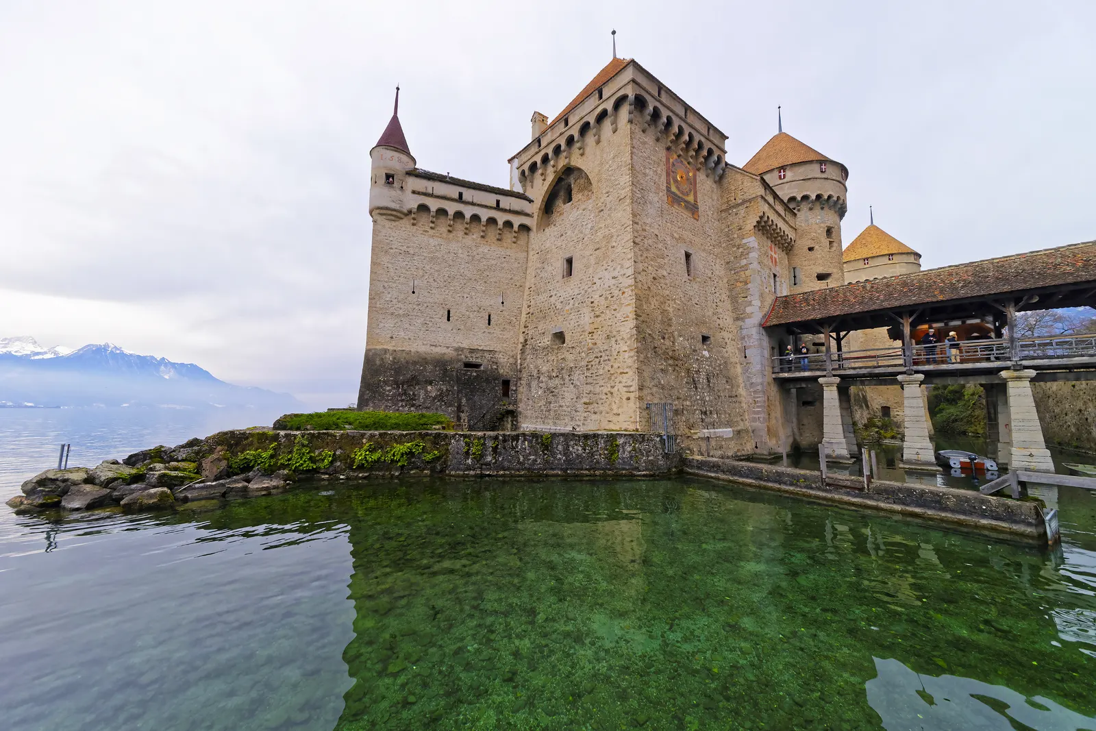 Horizontal Building Castle Cloudy Landscape Free Stock Photo