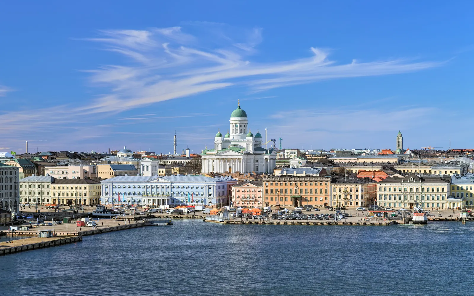 Horizontal Blue Sky Cloudy Building Landscape Free Stock Photo 16
