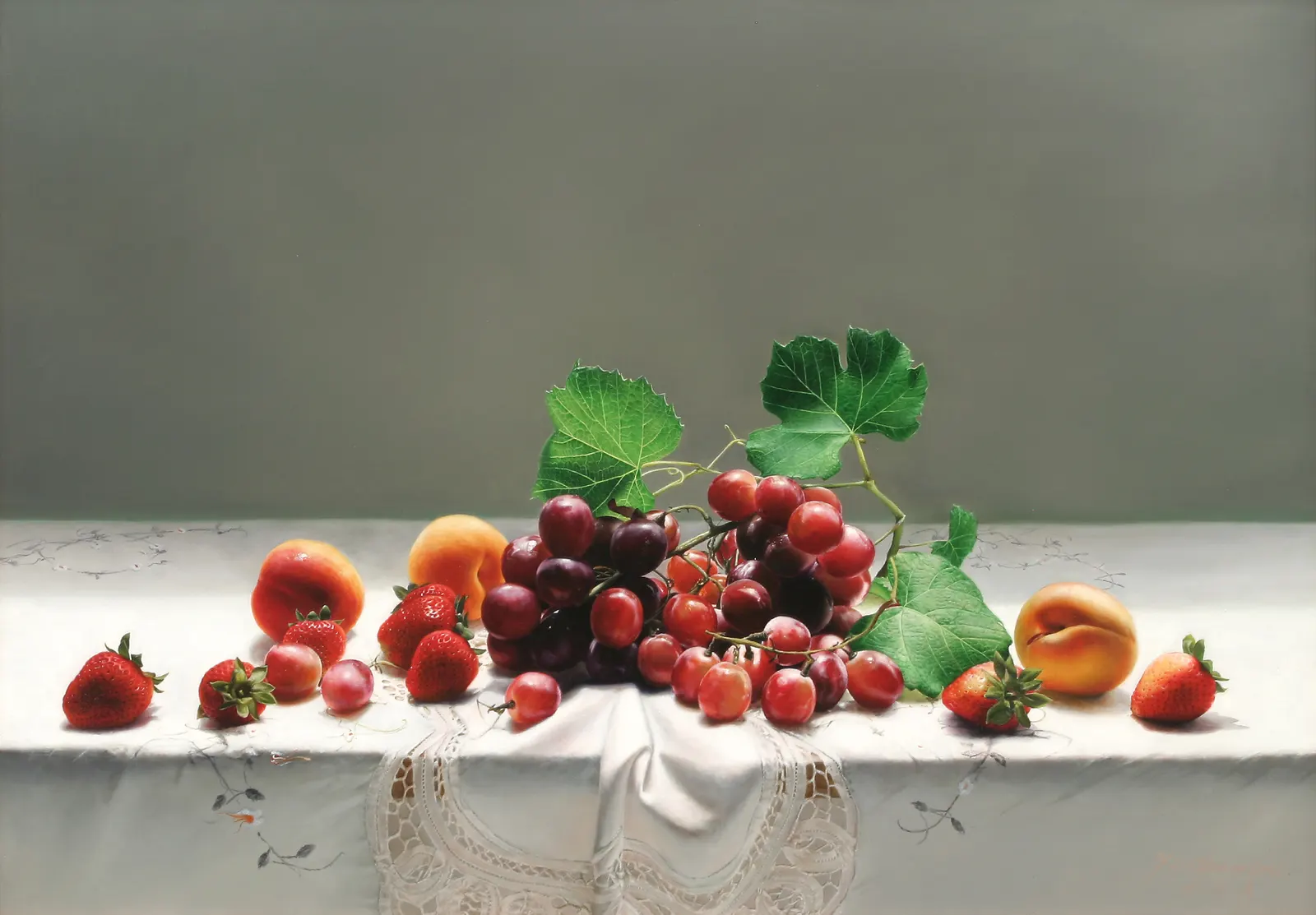 Horizontal Textile Foliage Cherry Food and Drink Free Stock Photo