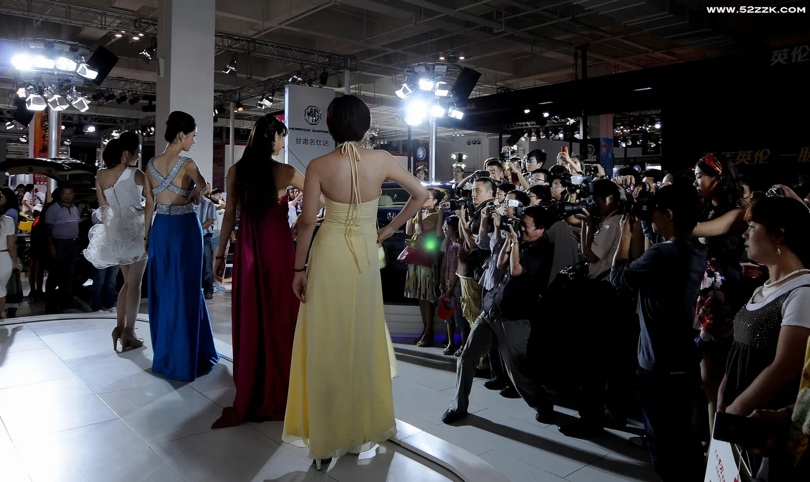 Crowd Gown Light Portrait