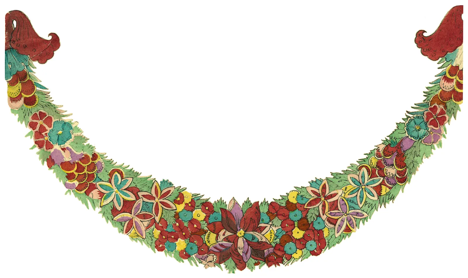 Christmas Decoration Painting Textile Botanical
