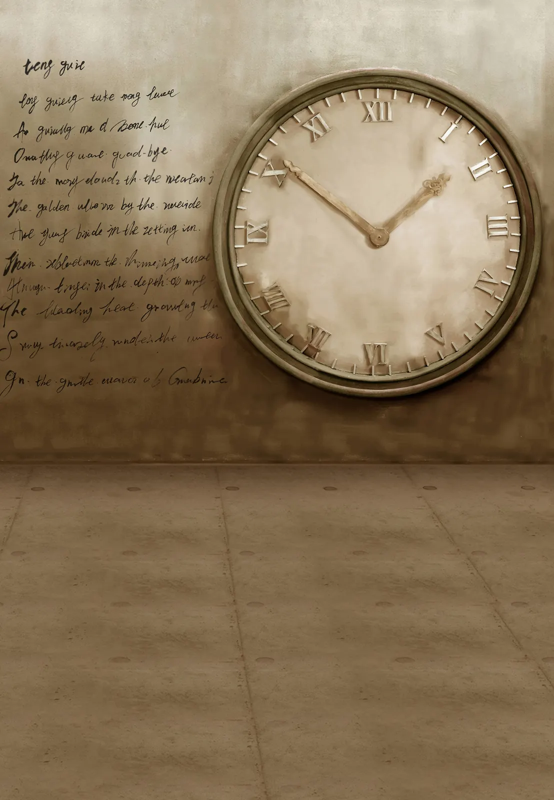 Handwriting Dial Timepiece Creative Image
