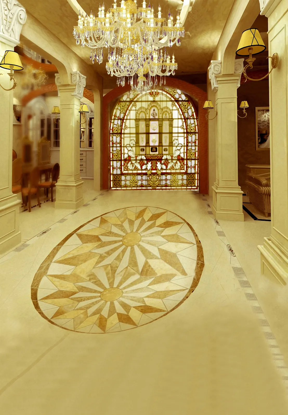 Chandelier Light Arch Creative Image