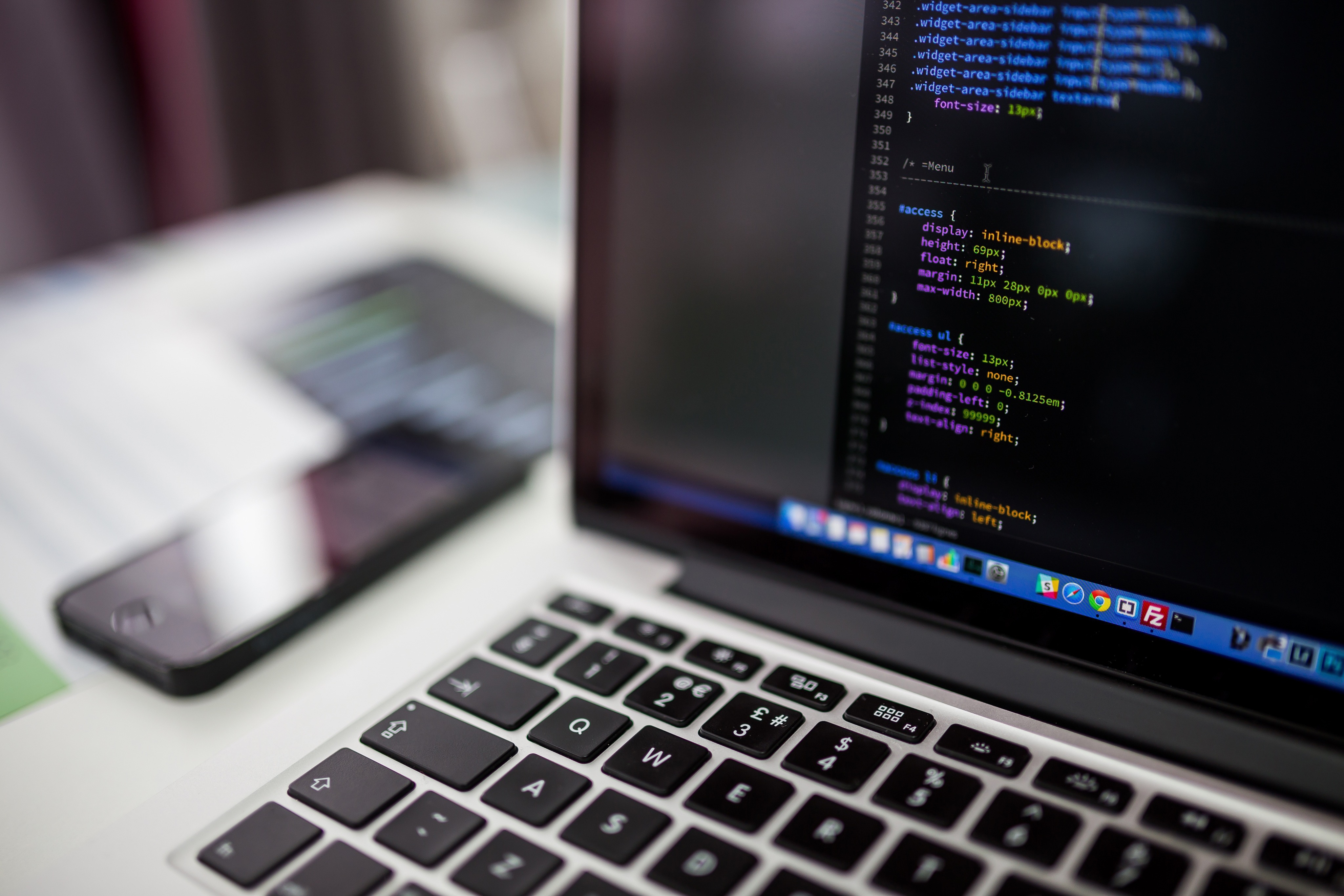 Horizontal Laptop Workspace Free Stock Photo